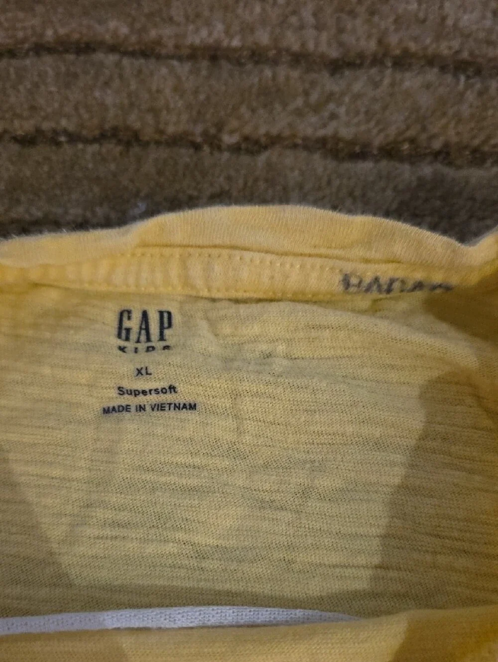 5/25 GAP Yellow Graphic 'Be Brave' Short Sleeve Tee Size Xl..